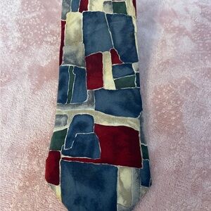 Van Heusen Multicolor Patchwork Tie